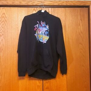 Gildan XL Halloween Sitich Printed Black Hoodie